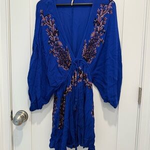 Free People Royal Blue Beach Coverup
